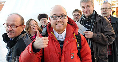 Gruppbild p� Barents Press